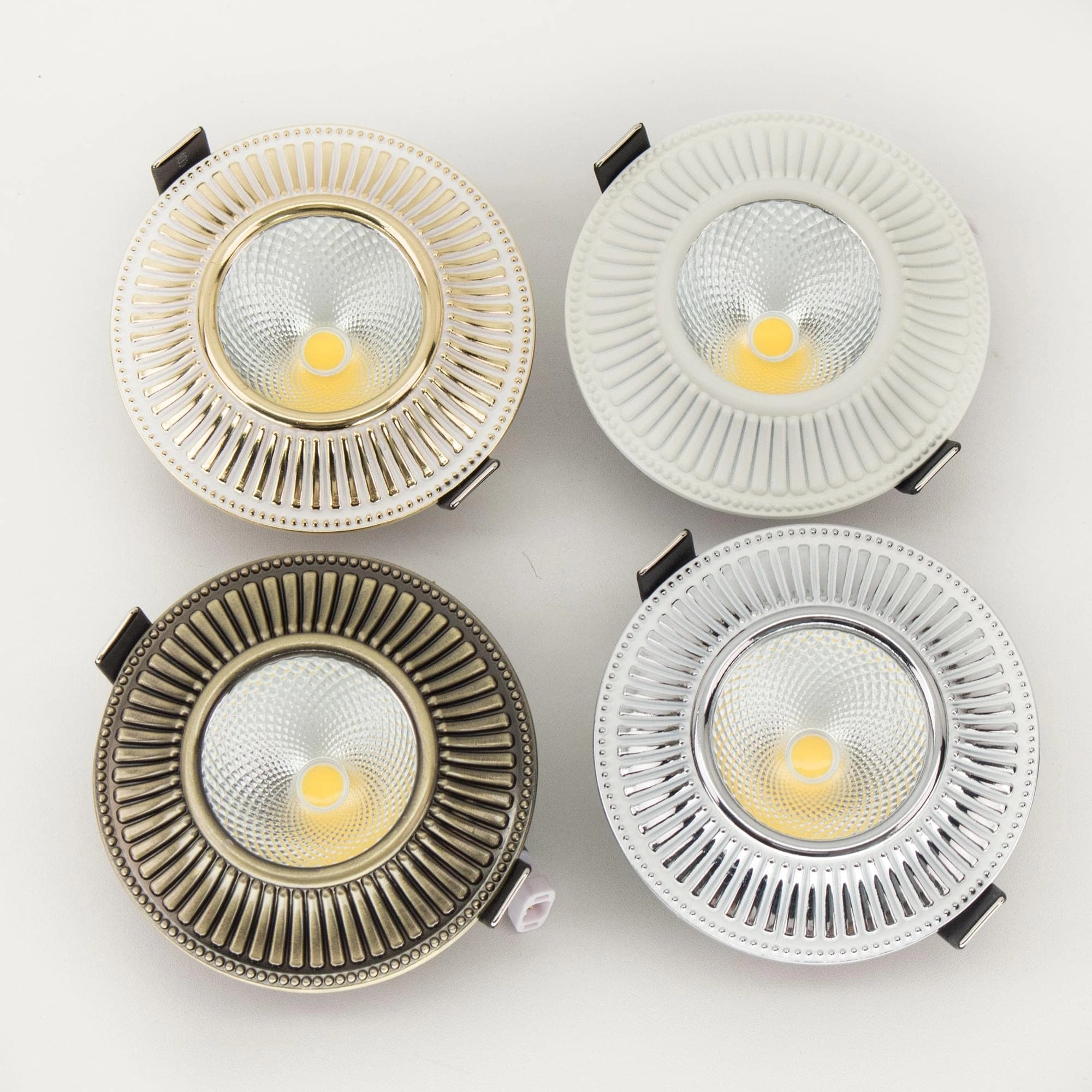 Citilux CLD042W2 Дзета Белый+Золото LED Светильник Встраив. — миниатюра 7