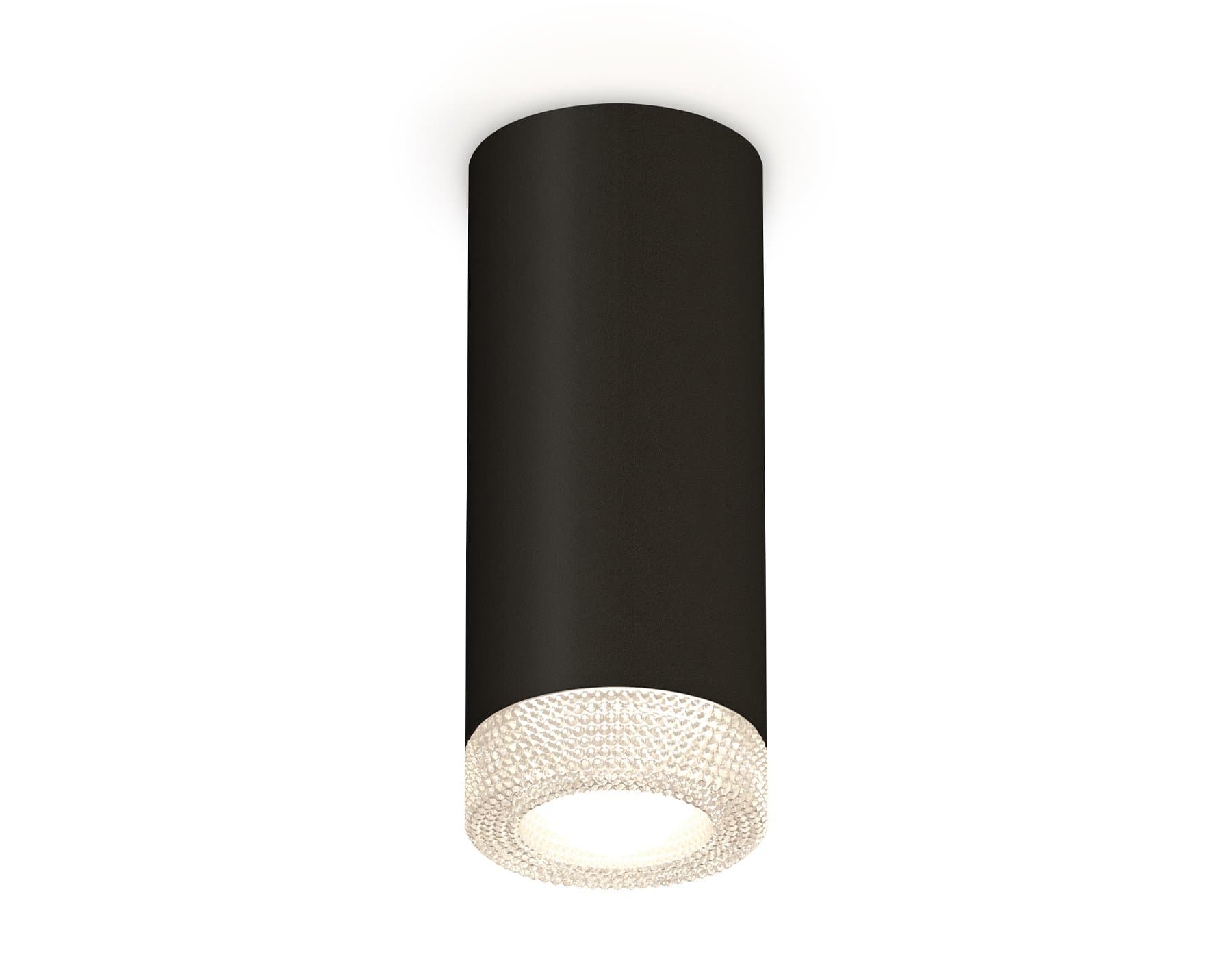 Ambrella Комплект накладного светильника XS7443010 SBK/CL черный песок/прозрачный MR16 GU5.3 (C7443, N7191)