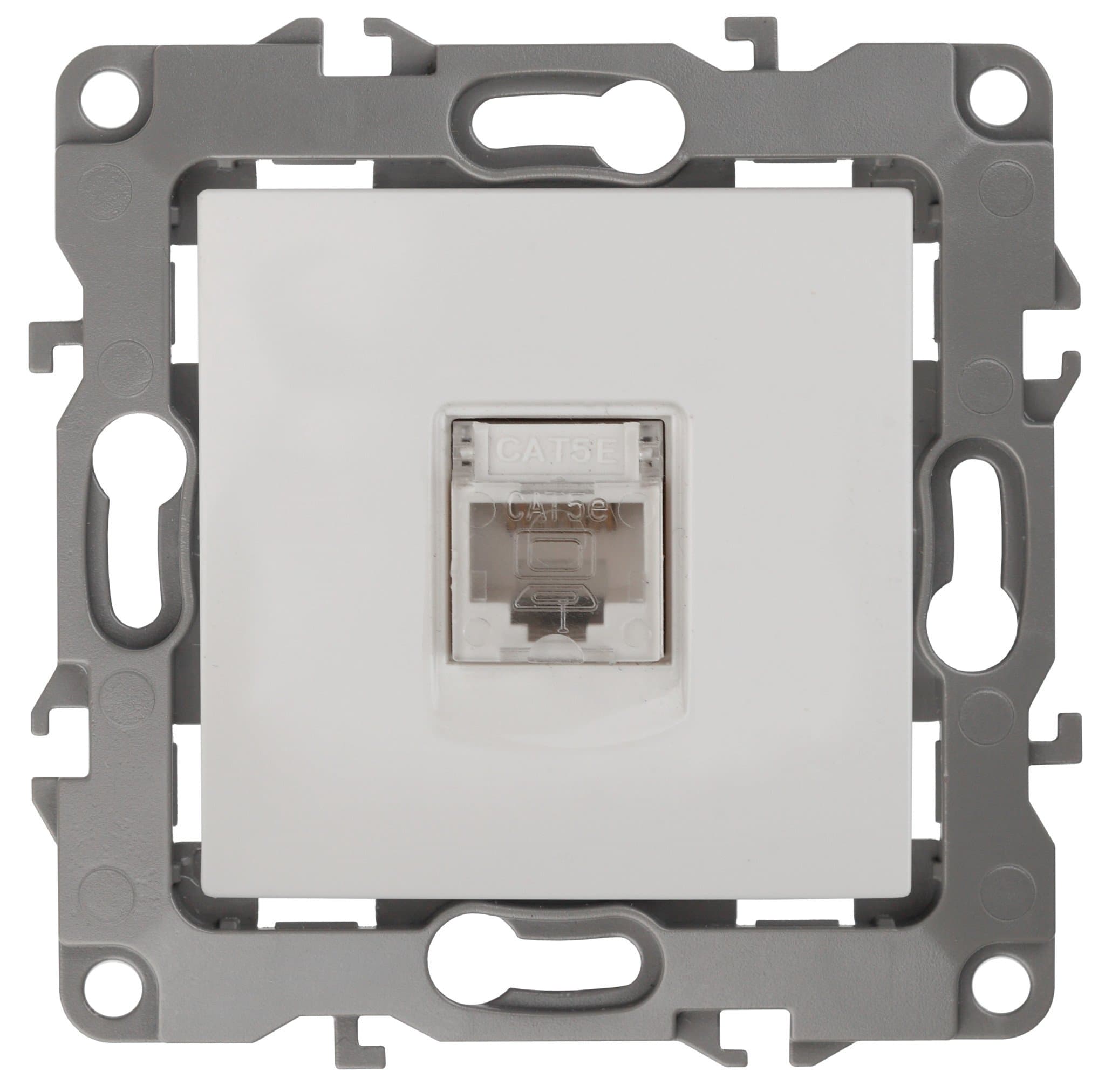 ЭРА 12-3107-01 Белый Розетка информационная RJ45, IP20, 12
