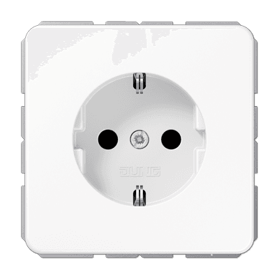 JUNG CD500 Розетка штепсельная Schuko 16A 250V~ CD1521WW