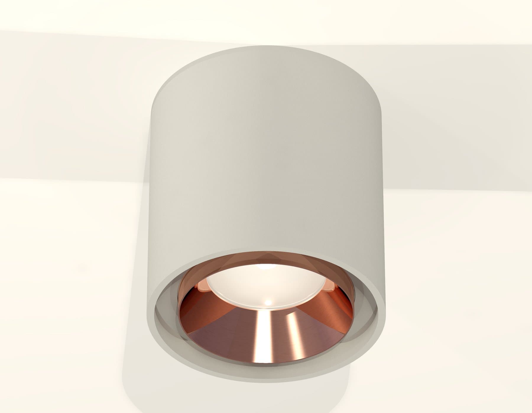 Ambrella Комплект накладного светильника XS7724005 SGR/PPG серый песок/золото розовое полированное MR16 GU5.3 (C7724, N7035) — миниатюра 2