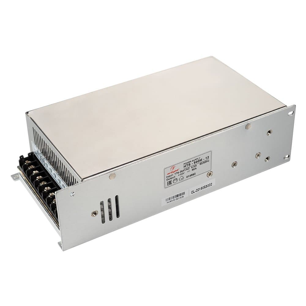 Arlight Блок питания HTS-600M-12 (12V, 50A, 600W) (IP20 Сетка, 3 года) 014982
