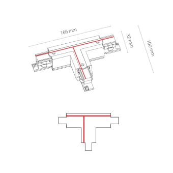 Nowodvorski Коннектор T-образный правый 2i Ctls Power 8704
