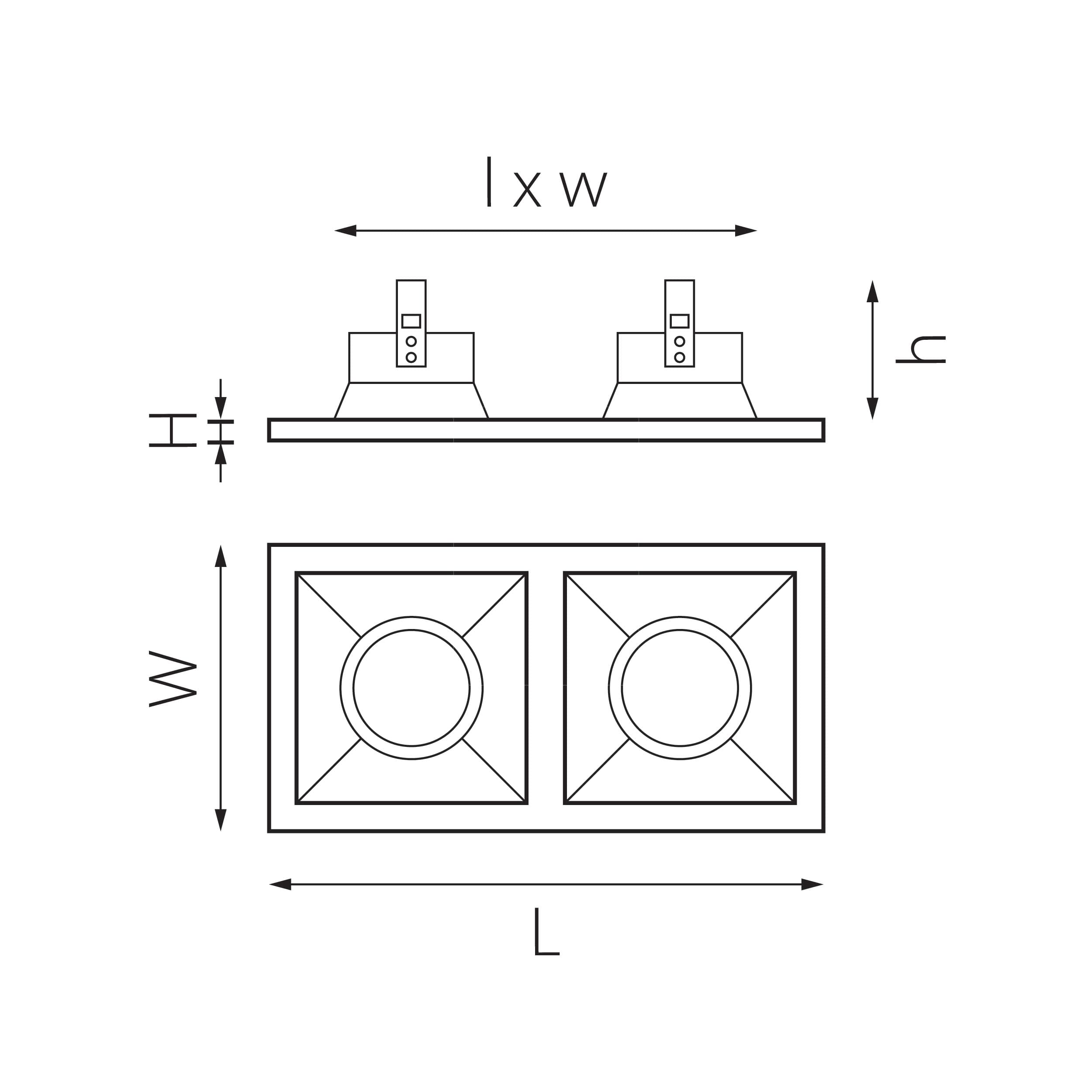 Lightstar Комплект из светильников и рамки DOMINO Domino Lightstar D5270707 — миниатюра 2