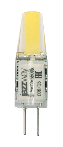 Jazzway Лампа светодиодная (LED) капсульная d10мм G4 2.5Вт 12В холодная дневного света 5500К .2855770
