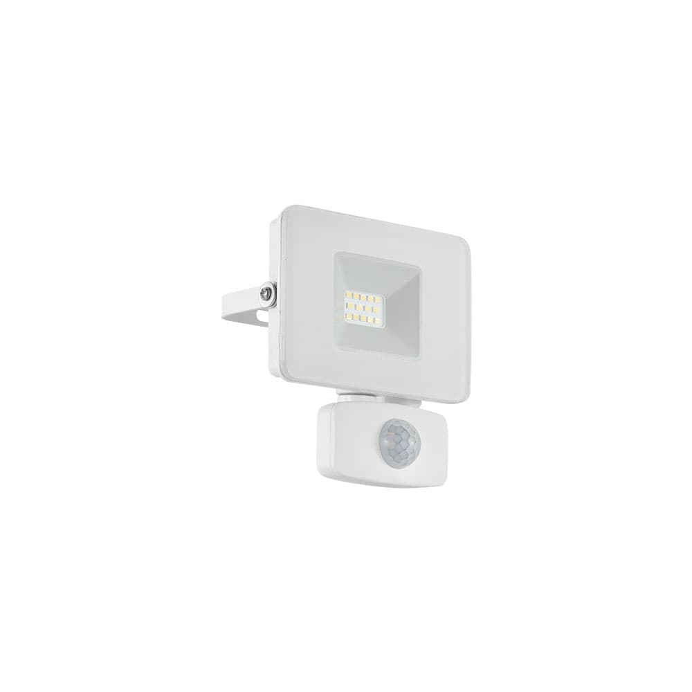 Eglo 33156 Ландшафтный светодный спот FAEDO 3 c датчиком движения, 10W (LED), 900lm, L110, H135, , алюминий, белый