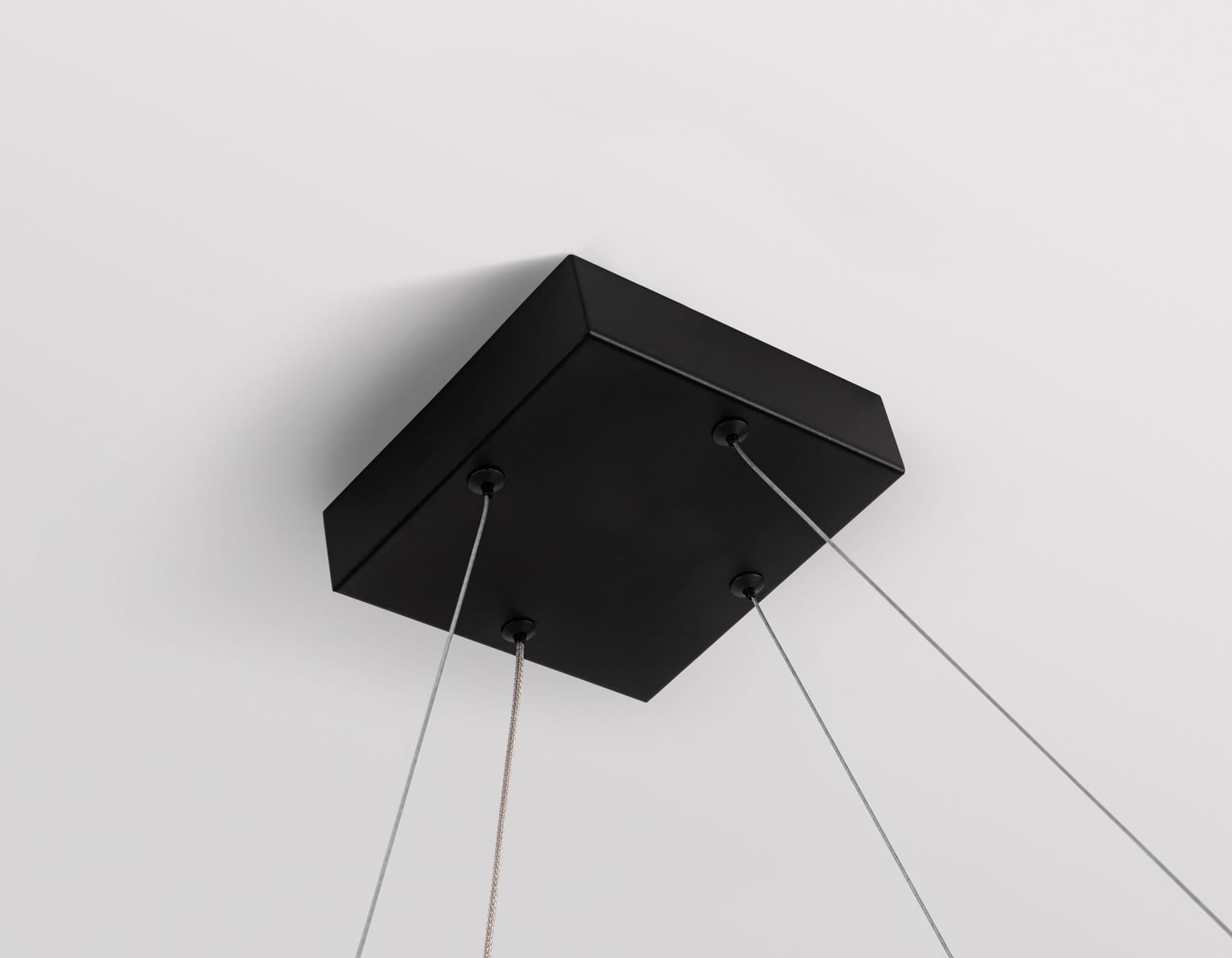 Ambrella Светильник подвесной светодиодный FL5803/1+4 BK черный 50W 3000K/4200K/6400K 600*600*1200 (без ПДУ) — миниатюра 8