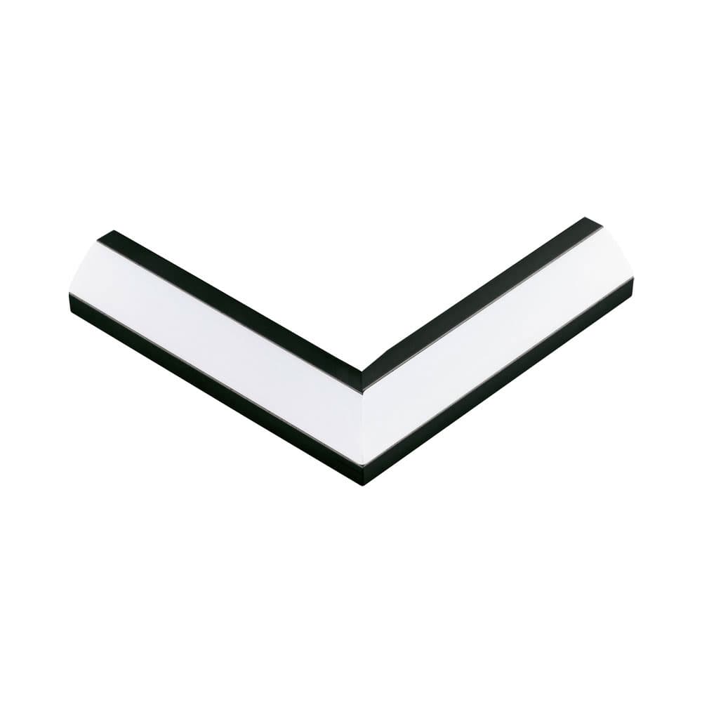 Eglo 98966 Профиль угловой 90° CORNER PROFIL 2 к арт. 98963, L110, алюминий, черный/пластик, белый