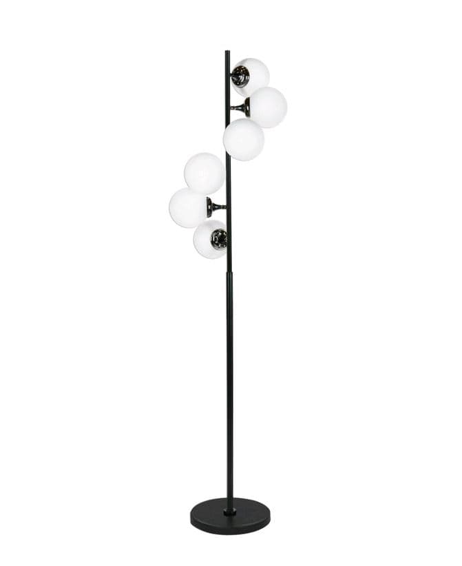 Kink Light 07504-6,19 Торшер Сида черный d53 h160 G4 6*5W (Led)