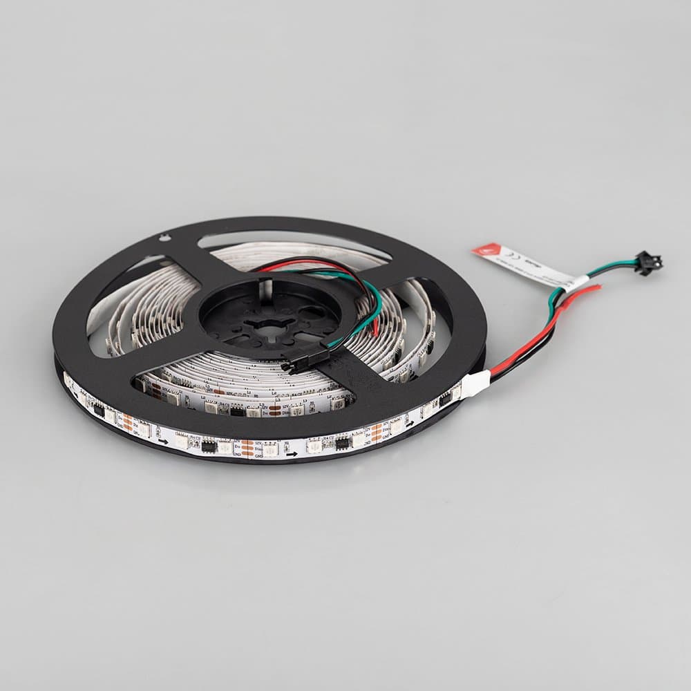 Arlight Светодиодная лента SPI-5000-5060-60 12V Cx3 RGB (10mm, 14.4W/m, IP20) (Открытый, IP20) 026367(1) — миниатюра 6