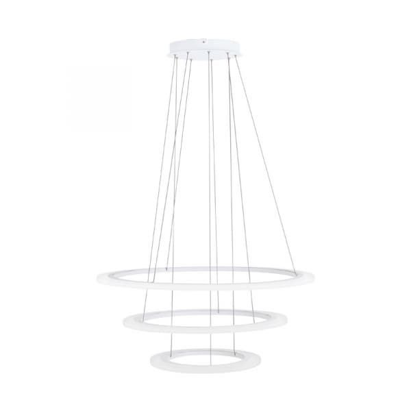 Eglo Подвес LED PENAFORTE с димм., 91,5W(LED), Ø800, H1500, алюминий, белый/акрил, белый 39274 — миниатюра 1