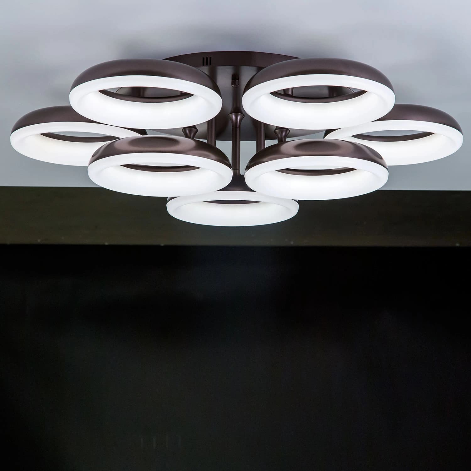 Citilux CL225195R Паркер Кофе Светильник LED Люстра с пультом — миниатюра 4