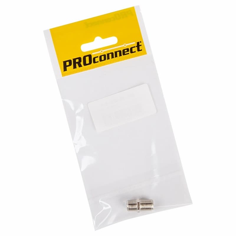 PROconnect Переходник антенный, (гнездо F - гнездо F), бочка, (1шт.) (пакет) 05-4201-6-7