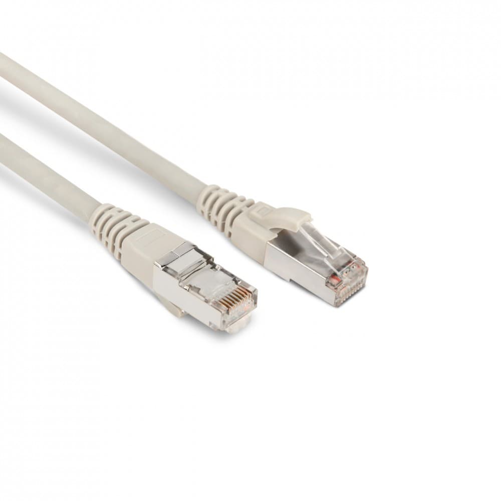 Hyperline PC-LPM-STP-RJ45-RJ45-C6-1M-LSZH-GY Патч-корд F/UTP, экранированный, Cat.6, LSZH, 1 м, серый 42373