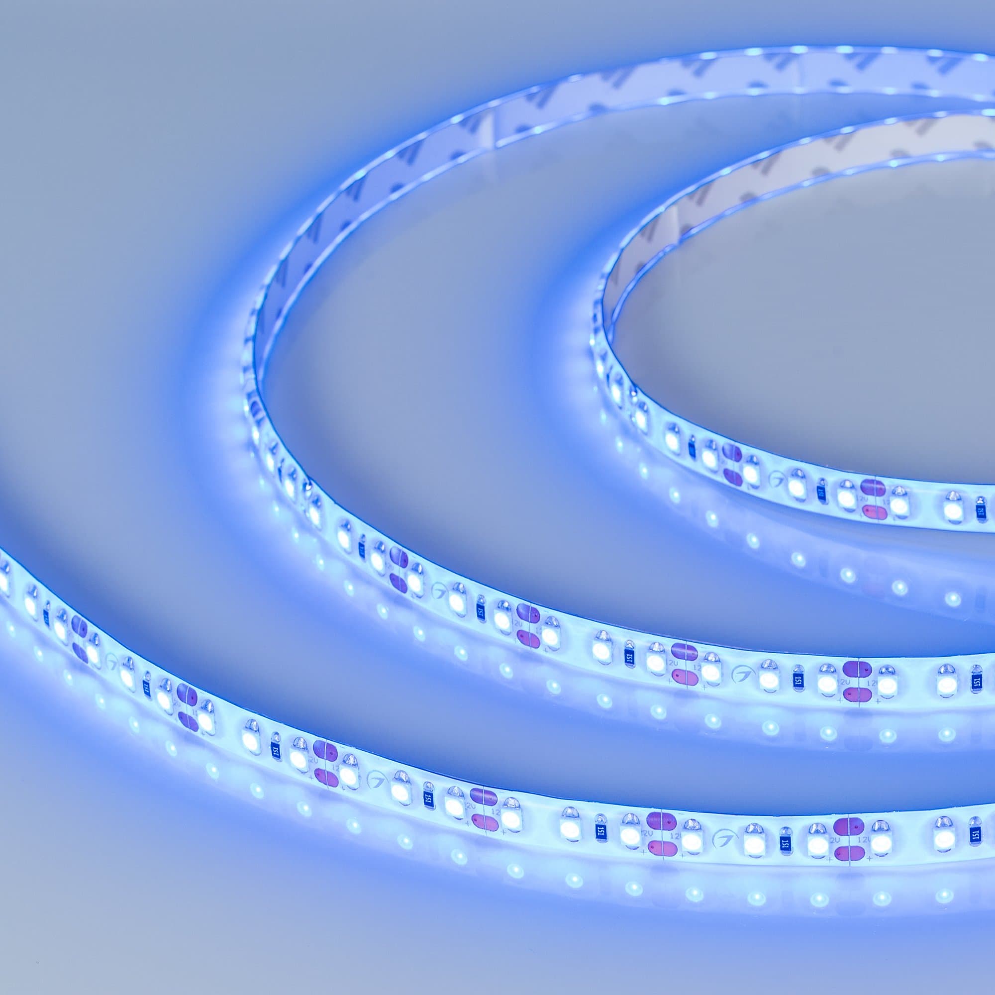 Arlight Светодиодная лента RTW 2-5000SE 12V Blue 2x (3528, 600 LED,LUX) (9.6 Вт/м, IP65) 014798(1) — миниатюра 3