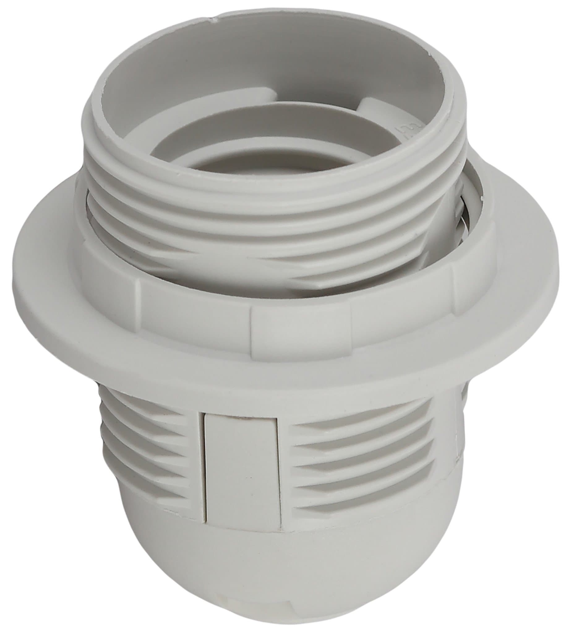 ЭРА ACS PTR/KOL-E27-PLA-WH-BOX50 Белый Патрон Е27 с кольцом пластик