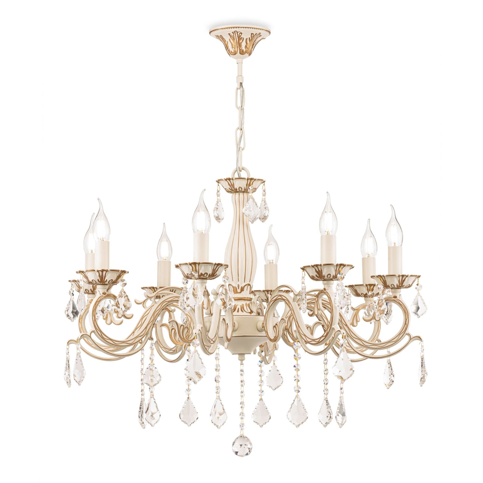 Maytoni Elegant Bronze Бежевый Люстра 8xE14 60W ARM245-08-W — миниатюра 7