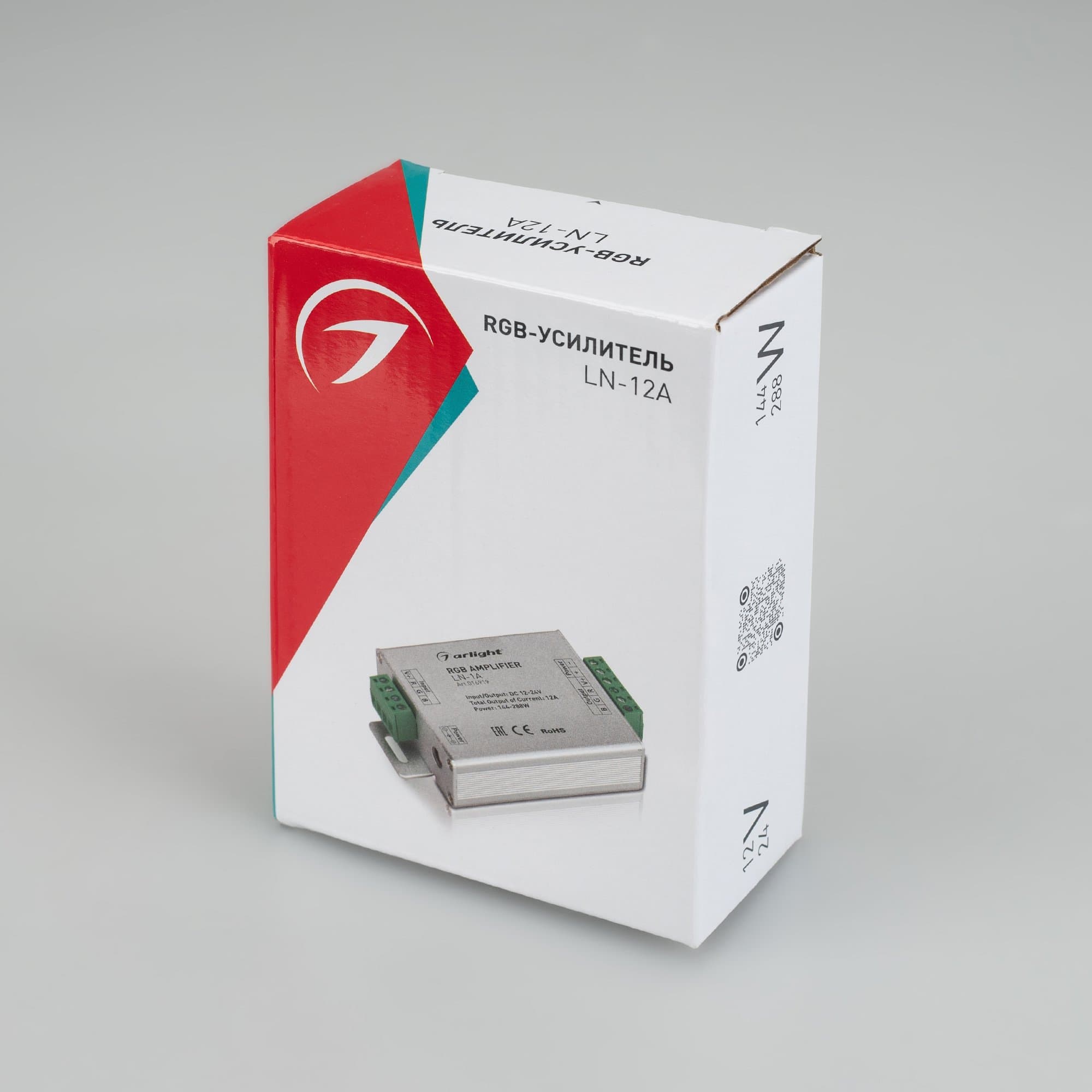 Arlight RGB-усилитель LN-12A (12-24V, 144-288W) (IP20 Металл, 1 год) 016919 — миниатюра 2