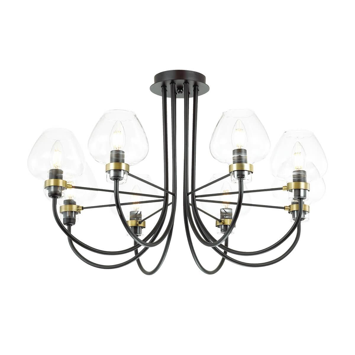 Lumion 3708/8C LN18 137 чёрный Люстра потолочная E14 8*40W 220V ILONA