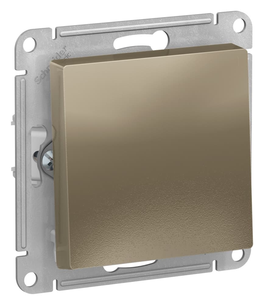 Systeme Electric AtlasDesign Шампань Выключатель 1-клавишный 2-полюсный, 10А, механизм
