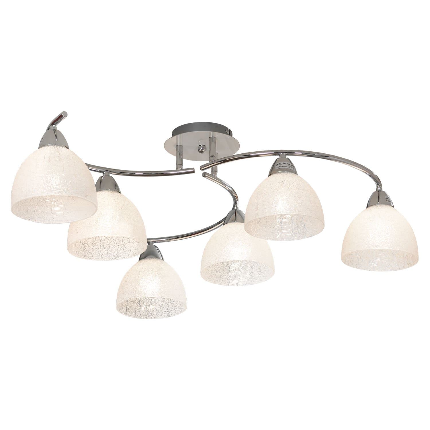 Lussole PROMO 2 Металл Хром /  Стекло Люстра E27 60W LSF-1603-06