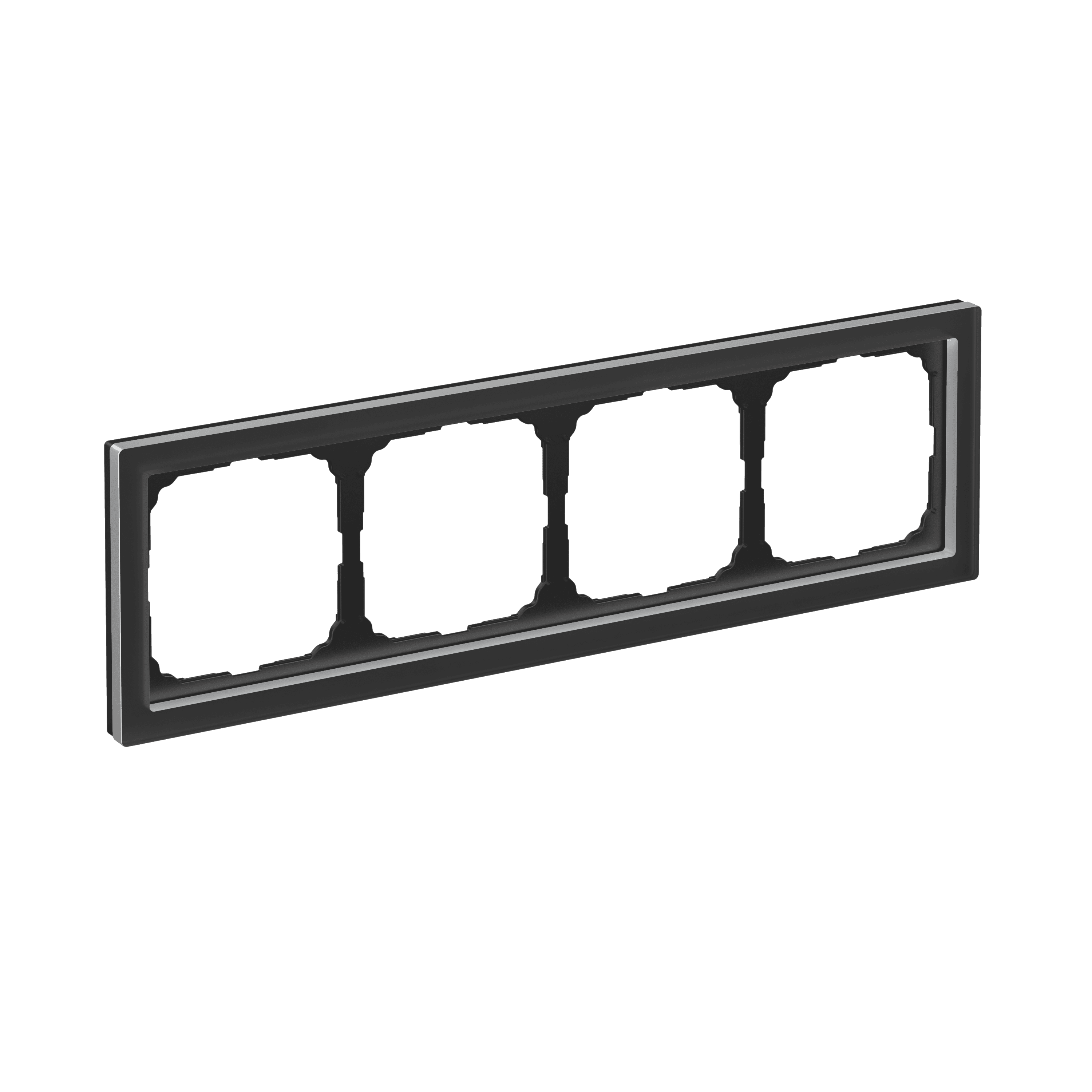 Systeme Electric ArtGallery Pure Матовое органическое стекло Черный Рамка 4-ая — миниатюра 6