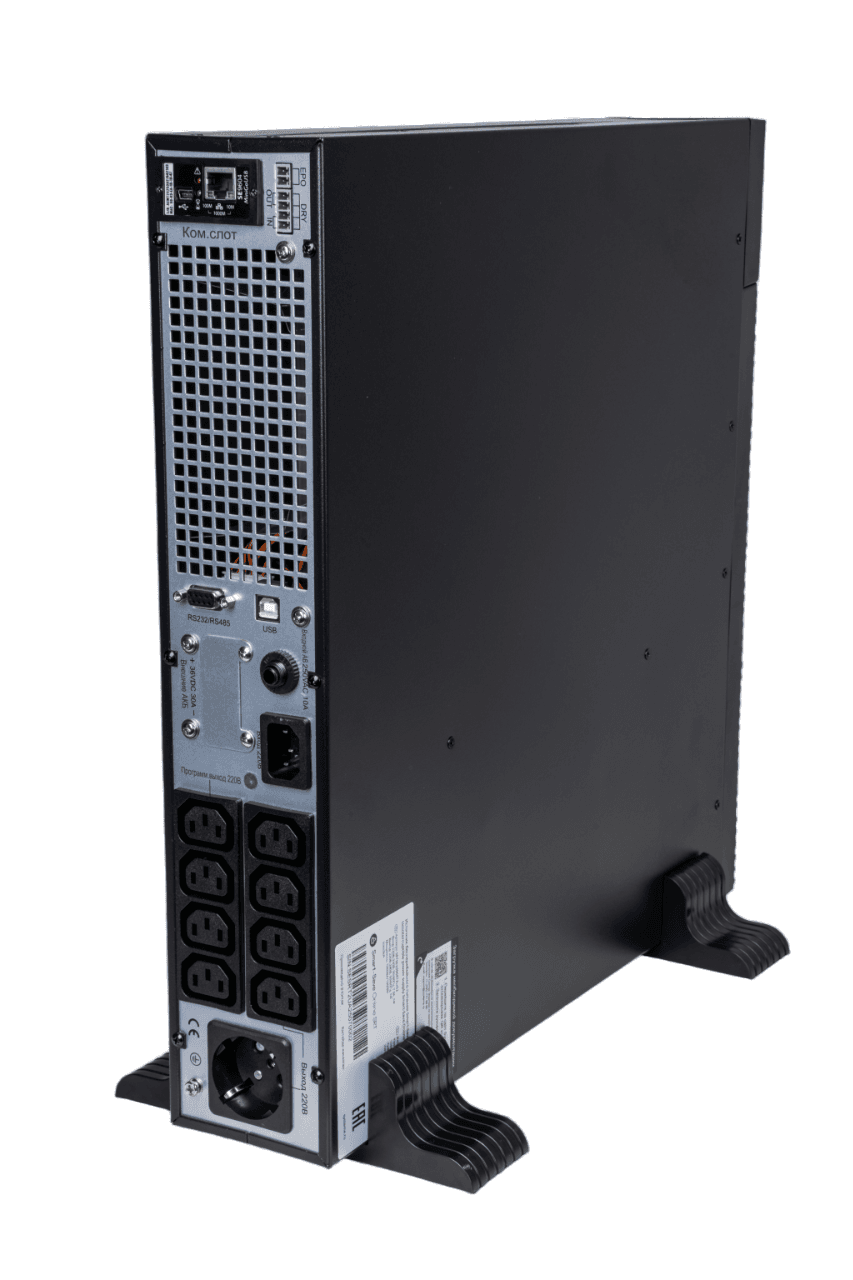 Systeme Electric ИБП SRTSE 2 поколения 1000 ВА/Вт, 2U, 8 C13+1 Schuko, USB, RS-232, сухие контакты, SNMP-карта — миниатюра 2