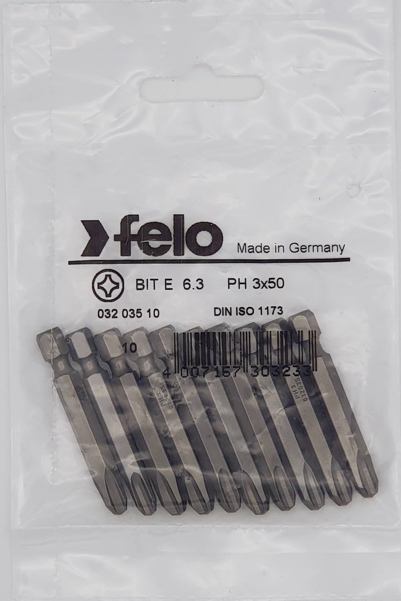 Felo Бита крестовая серия Industrial PH 3X50, 10 шт 03203510 — миниатюра 1