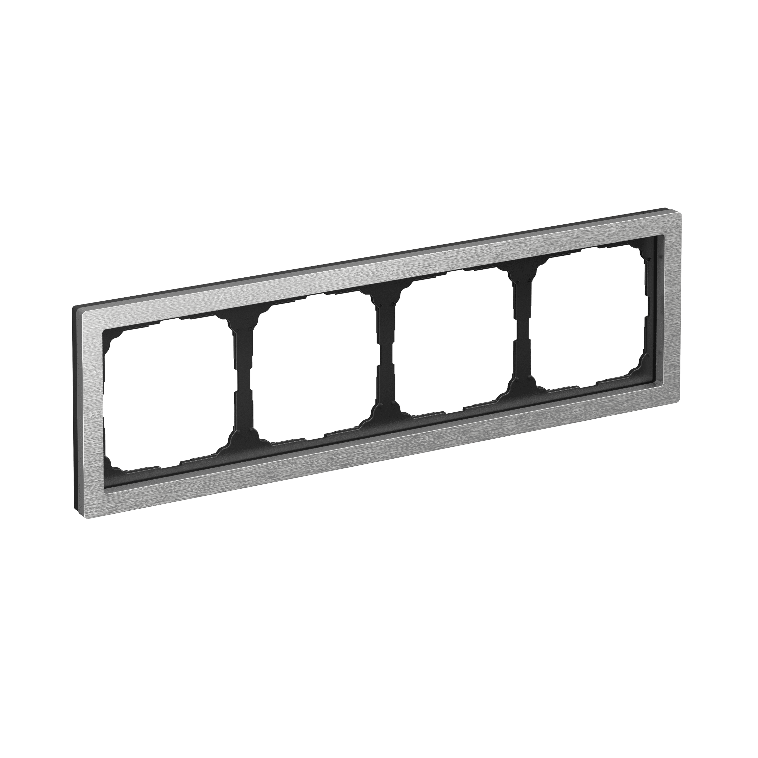 Systeme Electric ArtGallery Pure Металл Алюминий Рамка 4-ая — миниатюра 6