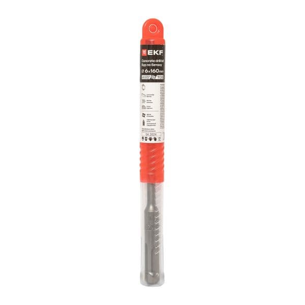 EKF Бур по бетону SDS-plus 6x160 мм (4 резца) Professional — миниатюра 14