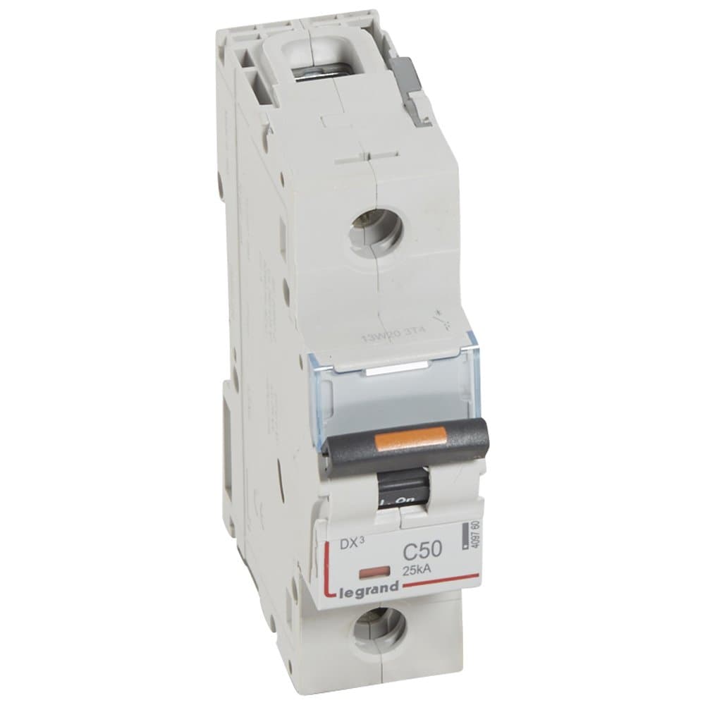 Legrand DX3 Автоматический выключатель 1P 50A (С) 25кА 409760 — миниатюра 1
