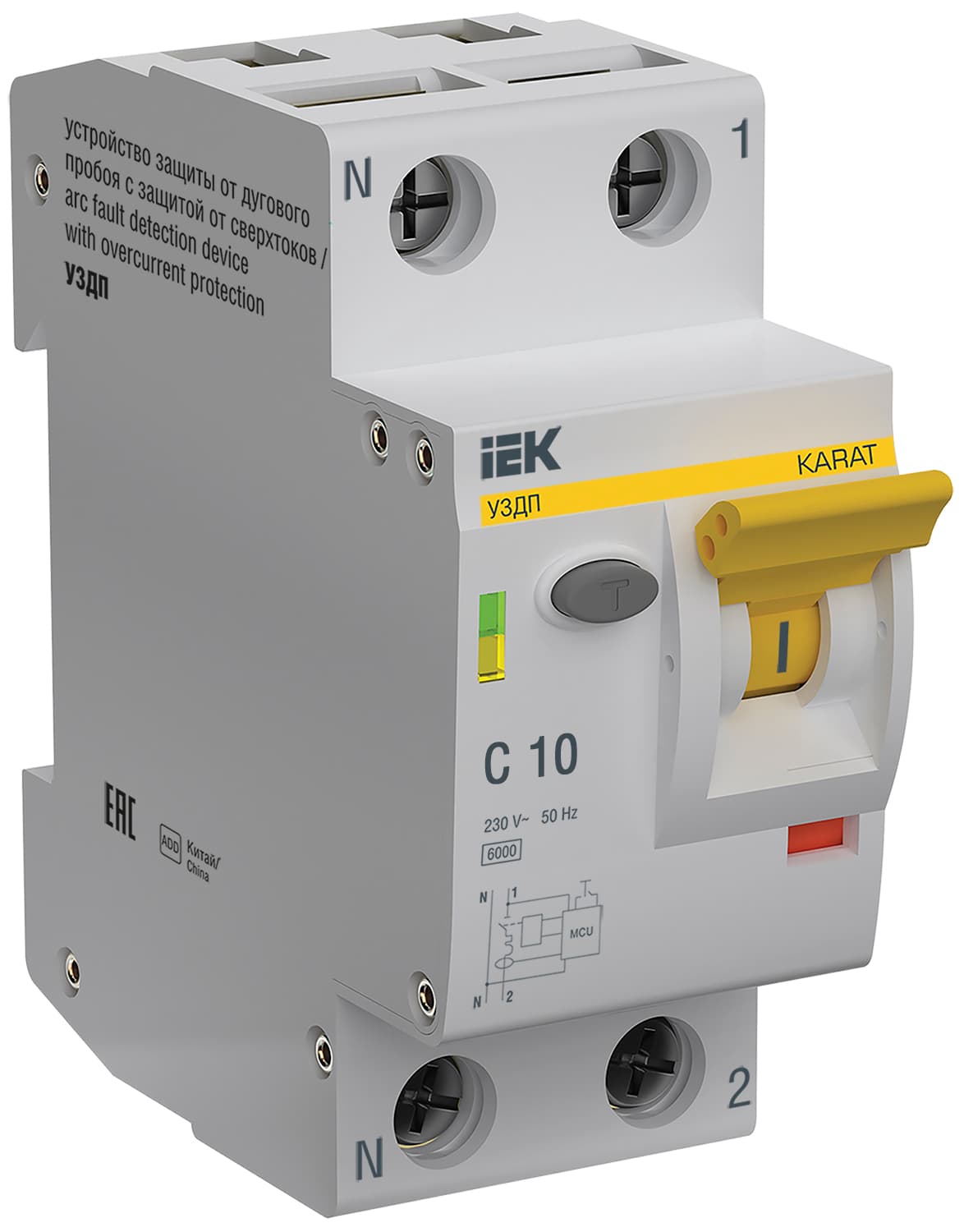 IEK KARAT УЗДП с Автоматическим выключателем 1P+N C 10A KA-DP11-1-010-C