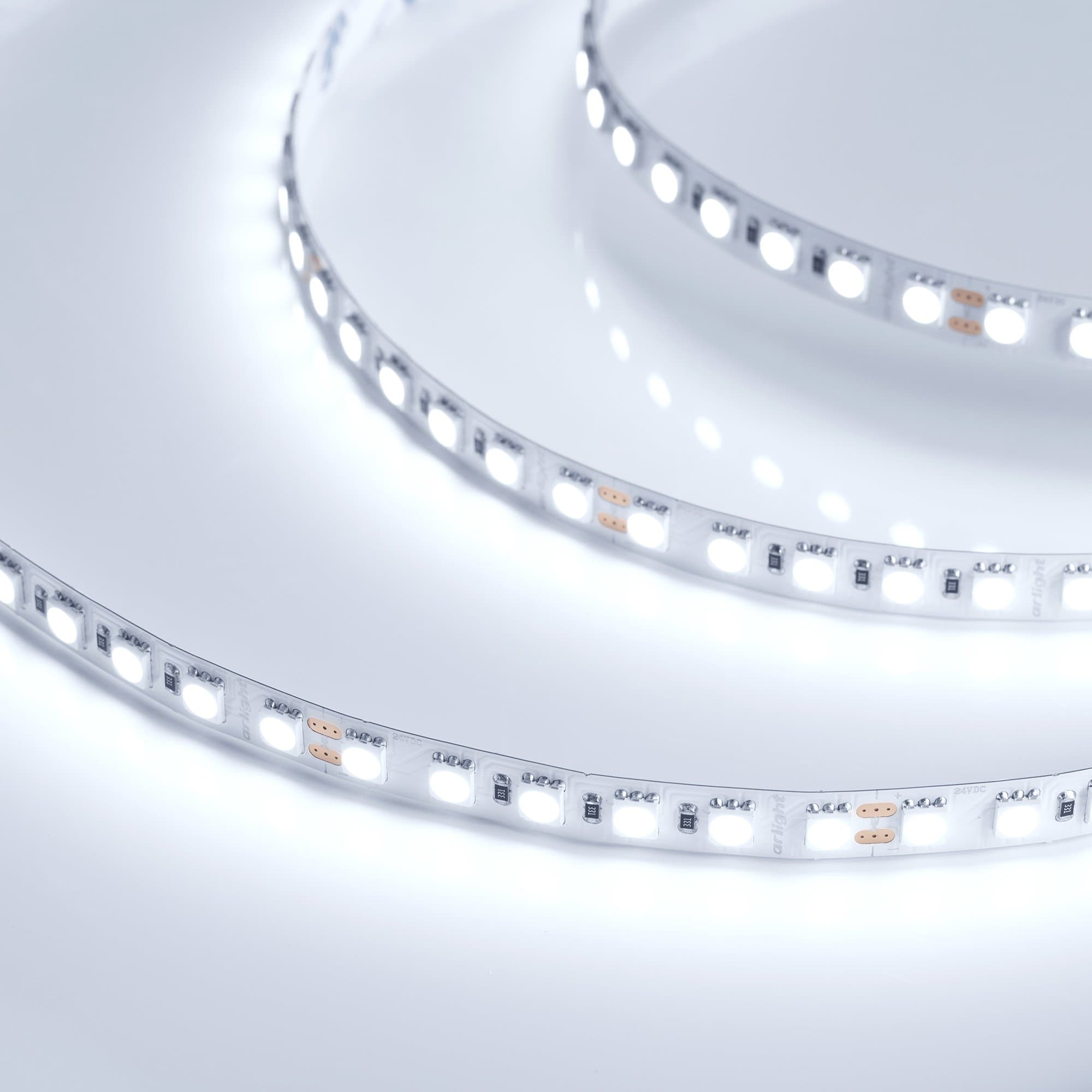 Arlight Светодиодная лента RT 6-5050-96 24V Cool 10K 3x (480 LED) (23 Вт/м, IP20) 018731 — миниатюра 3