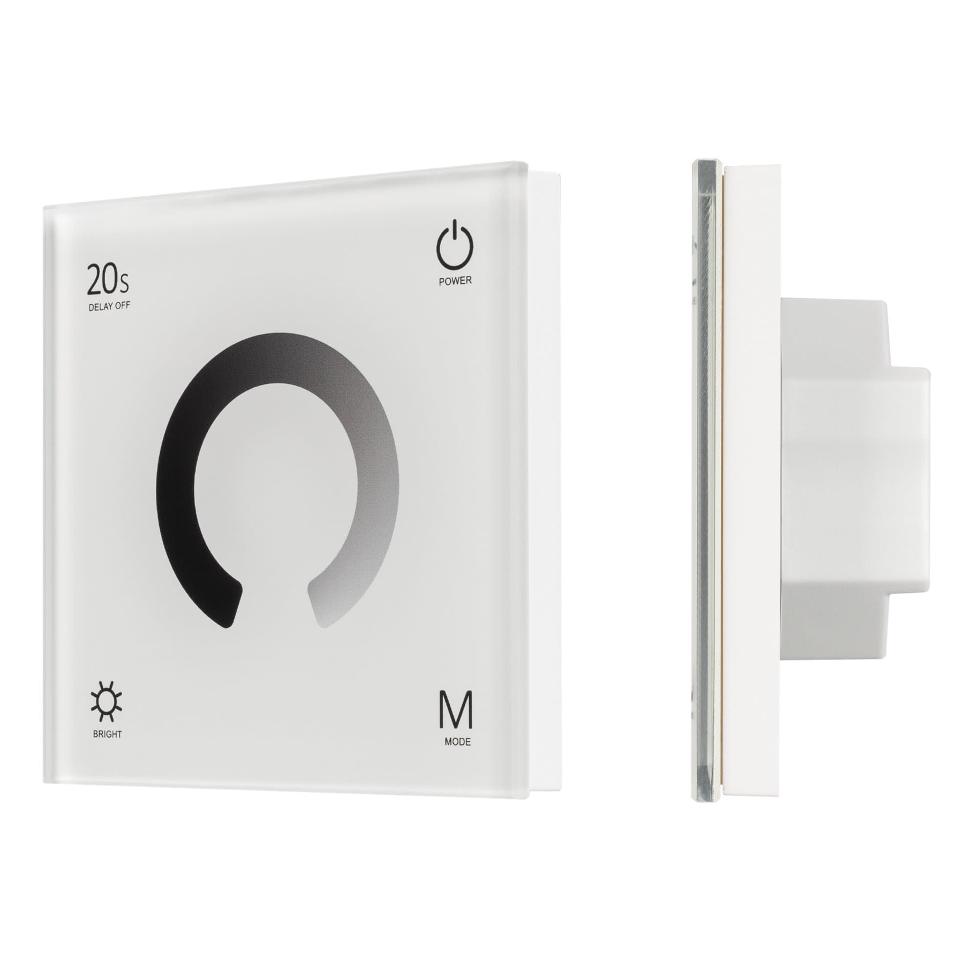 Arlight Панель SMART-P4-DIM-G-IN White (12-24V, 4x3A, Sens, 2.4G) (IP20 Пластик, 5 лет) 034774 — миниатюра 1