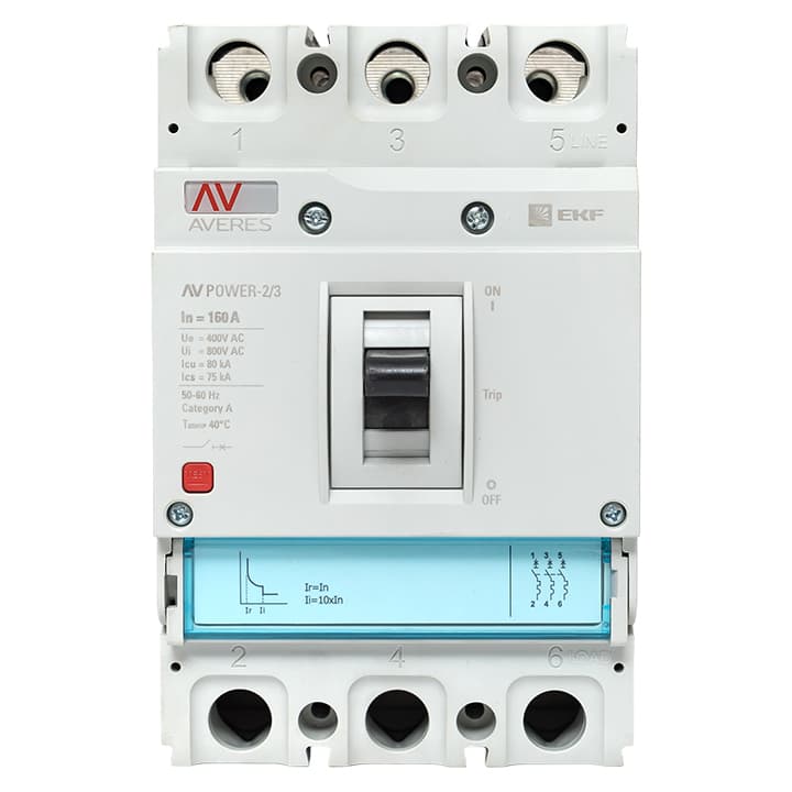 EKF Averes Автоматический выключатель AV POWER-2/3 160А 80kA TR — миниатюра 1