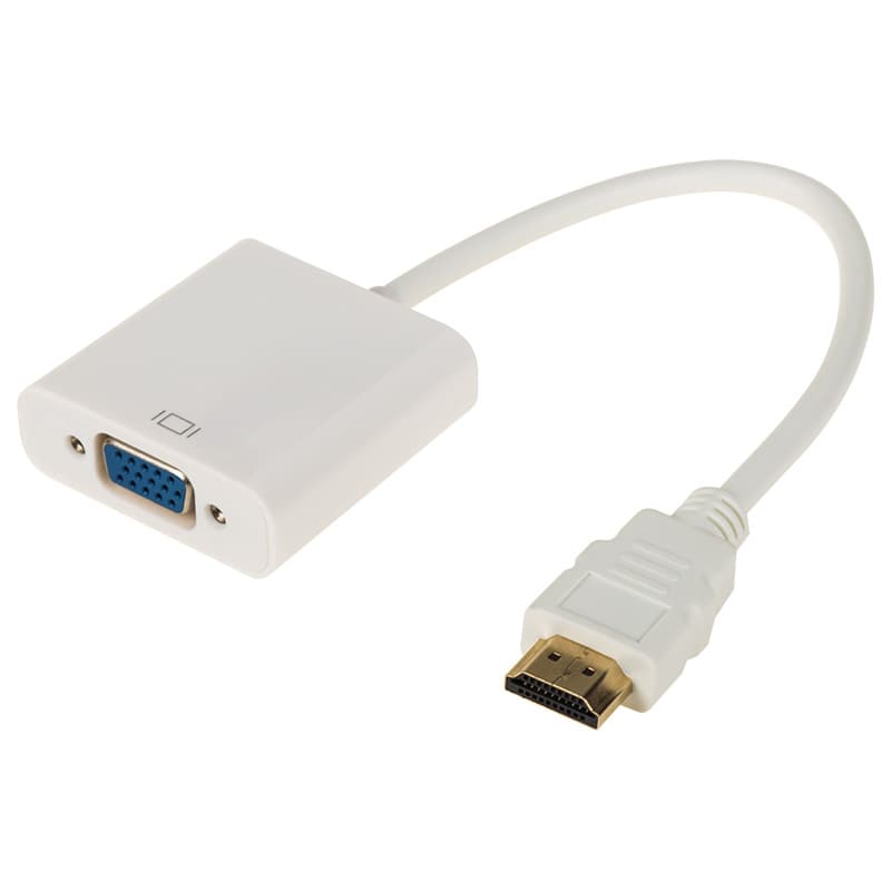 ПЕРЕХОДНИК шт. HDMI - гн. VGA (провод) + 3. 5 mm Аудио с питанием Rexant 17-6934