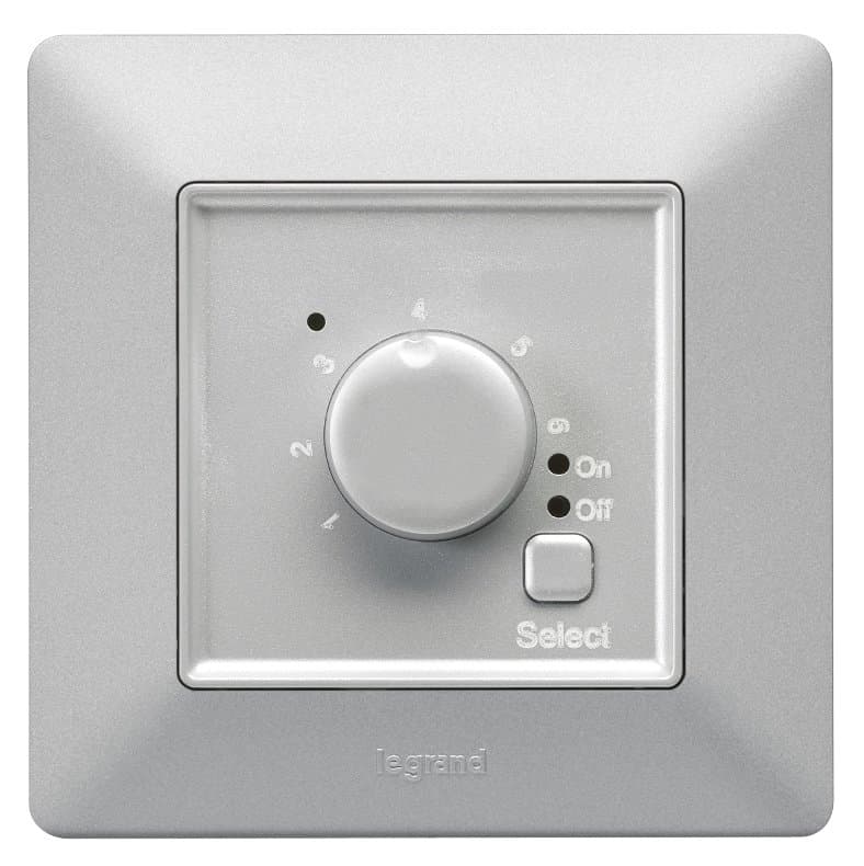 Legrand Valena LIFE Алюм Термостат комнатный электронный 752333 — миниатюра 3