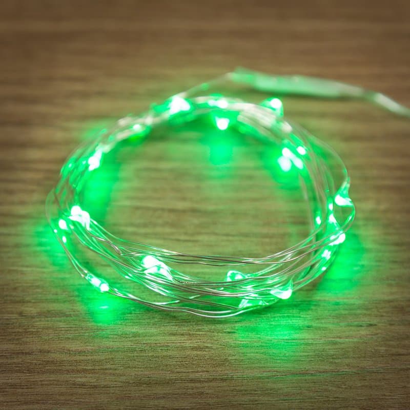 NEON-NIGHT Гирлянда "Роса", 2 м, 20 диодов, цвет зеленый 303-008