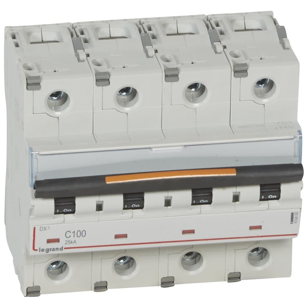 Legrand DX3 Автоматический выключатель 4P C100 25кА 409802