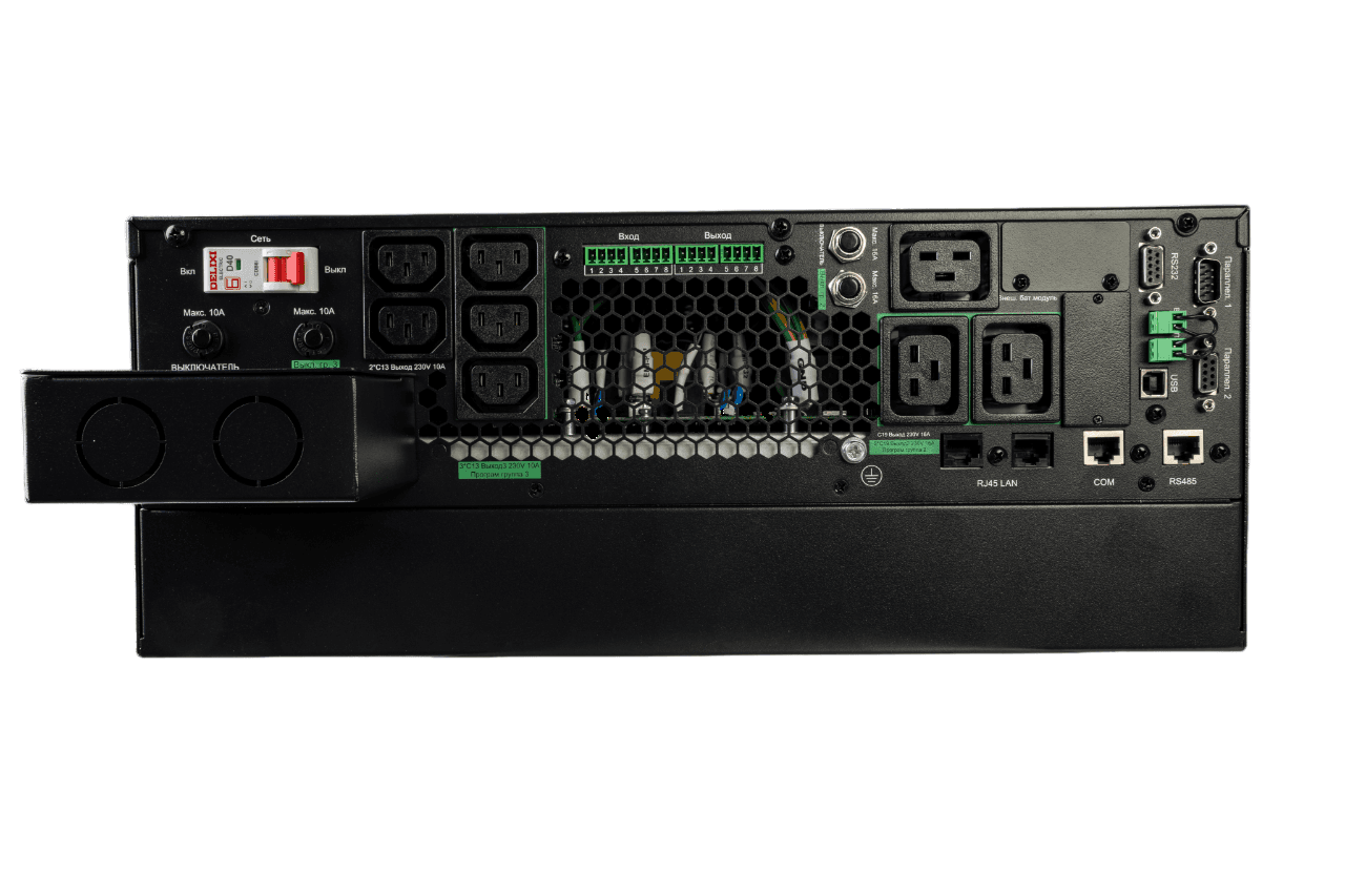 Systeme Electric ИБП SRTSE 2 поколения 6000 ВА/Вт, 4U,5 C13+3 C19,USB,RS-232,RS485,COM,сухие контакт,прлл резерв — миниатюра 11