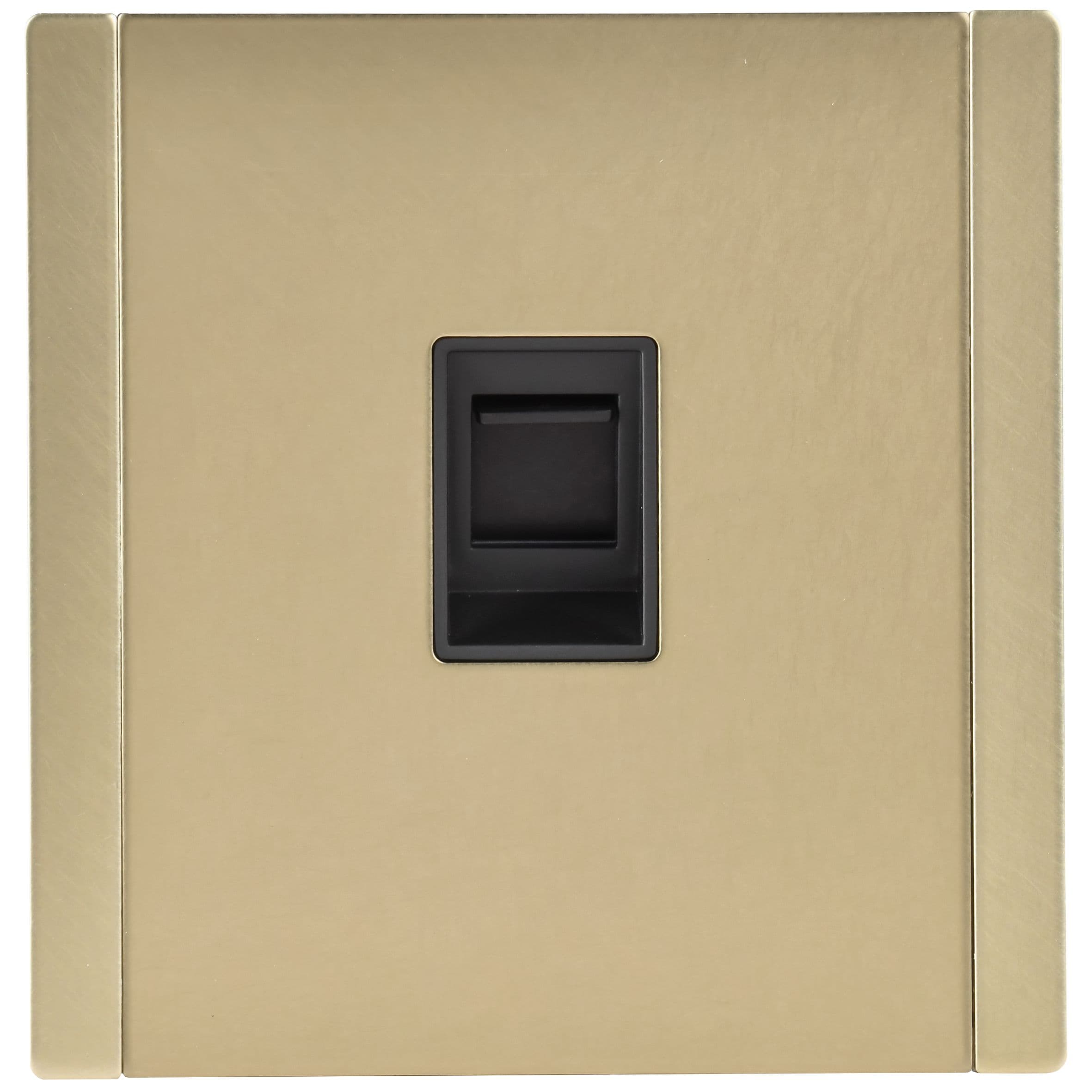 IEK FORTE&PIANO Металл Шампань Розетка комп. RJ45 кат.6 FP631M — миниатюра 2