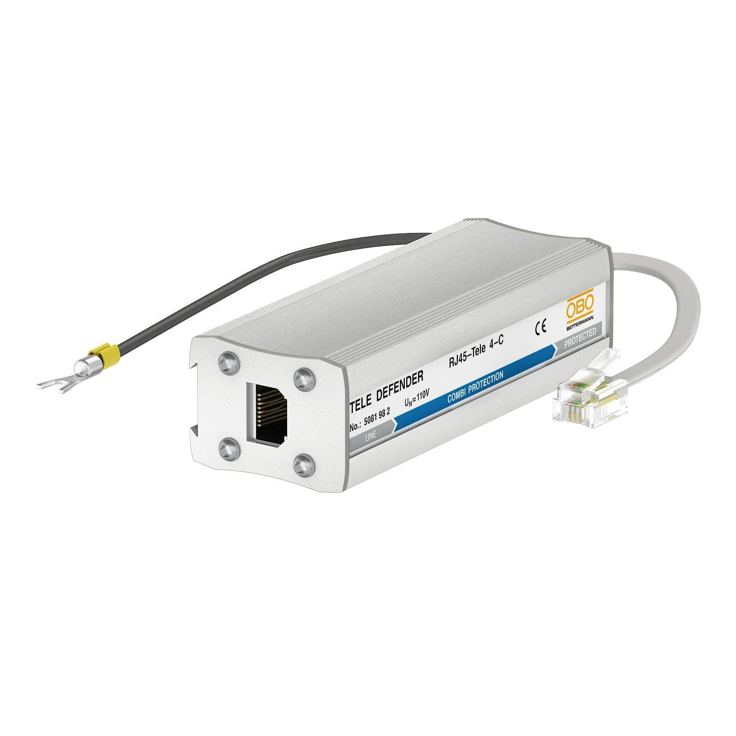OBO Bettermann Устройство высокочувствительной защиты для систем ISDN RJ45 5081982