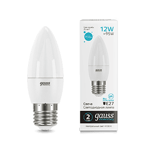 Gauss Лампа Elementary Свеча 12W 950lm 4100K E27 LED 30222