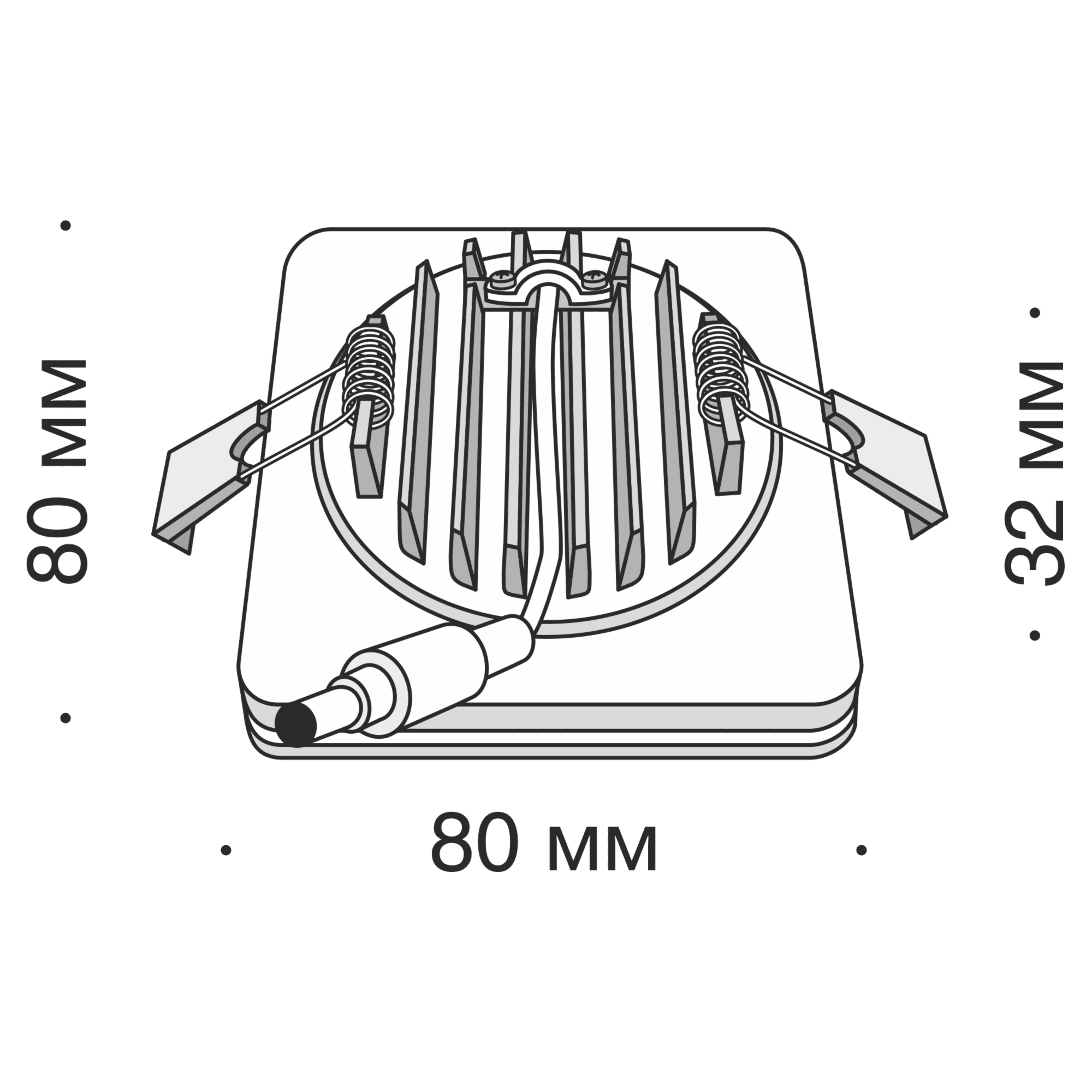 Maytoni Downlight Встраиваемый светильник Черный DL2001-L7B4K — миниатюра 5