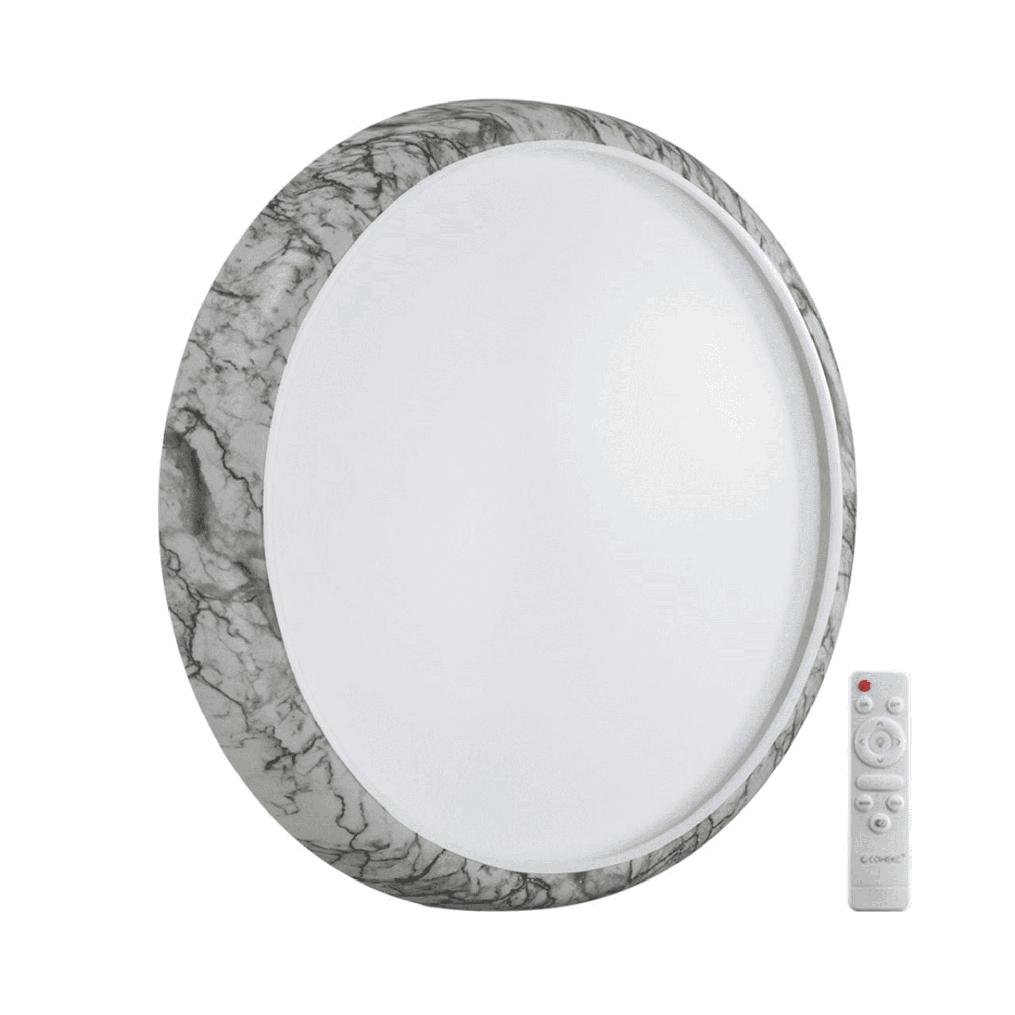 Sonex 7638/EL COLOR SN Светильник пластик/бел. мрамор LED 70Вт 3000-6000K D510 IP43 пульт ДУ MRAMO WHITE