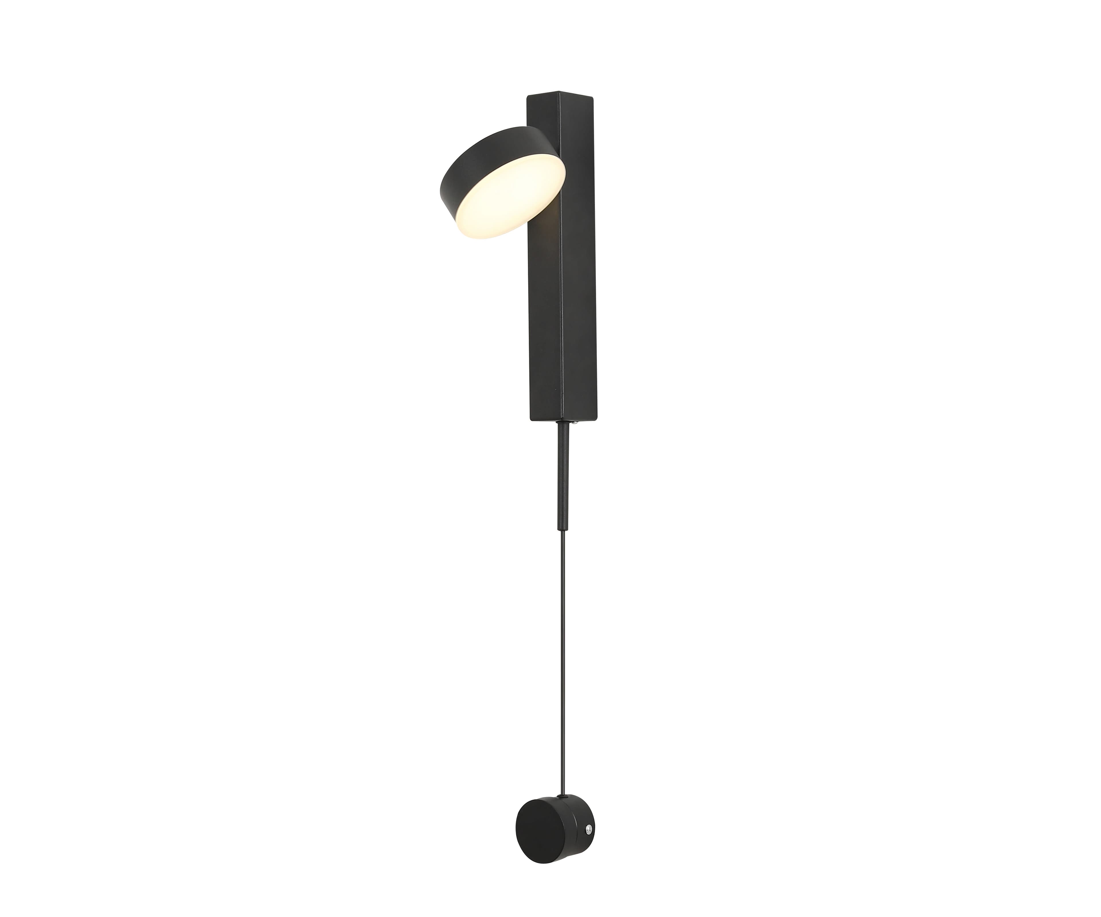Kink Light 08422,19 Бра Винетта черный d10 h90 Led 9W (4000K)