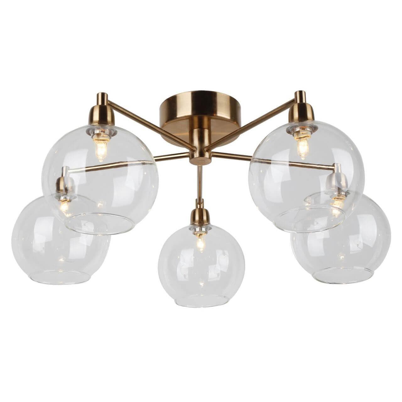 Arte Lamp Rosaria Бронза/Прозрачный Светильник потолочный 5x40W 5xG9 5x330lm A8564PL-5RB — миниатюра 1