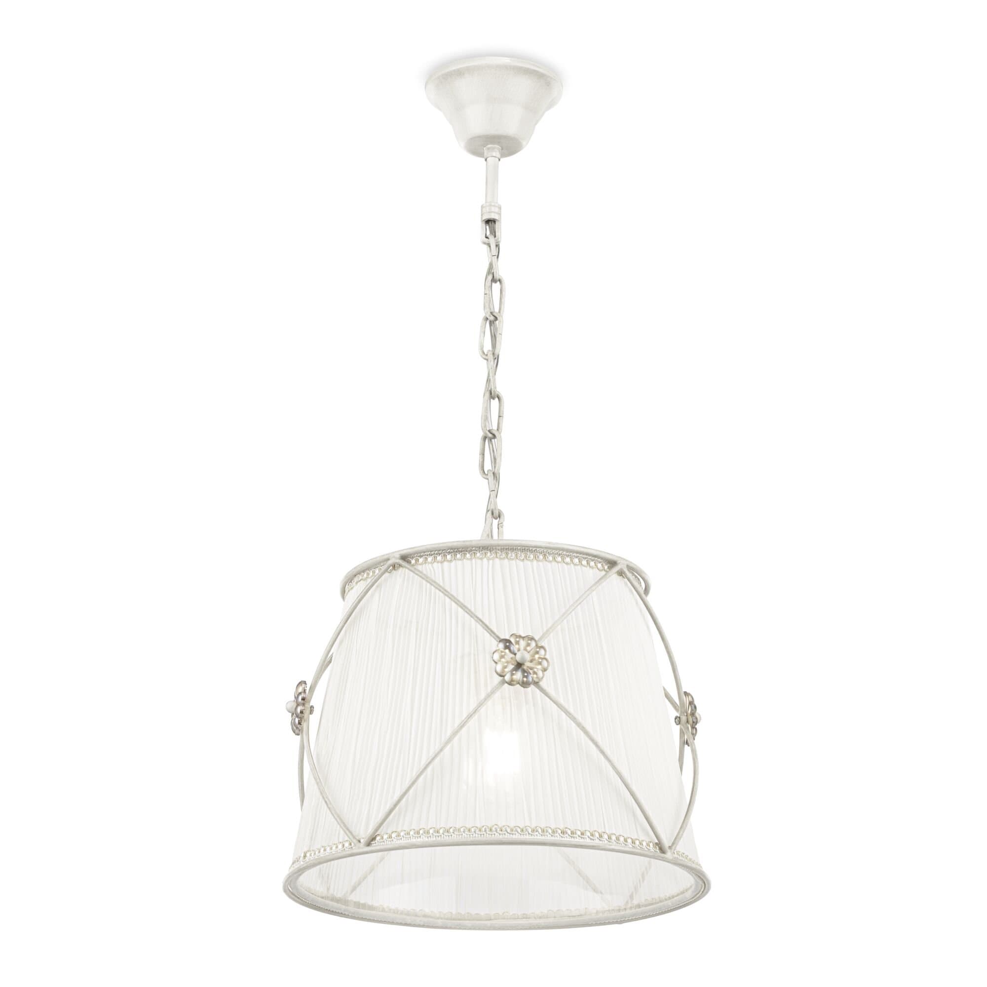 Maytoni Elegant Lea Жемчужный белый Подвес 1xE27 40W ARM369-11-G — миниатюра 3