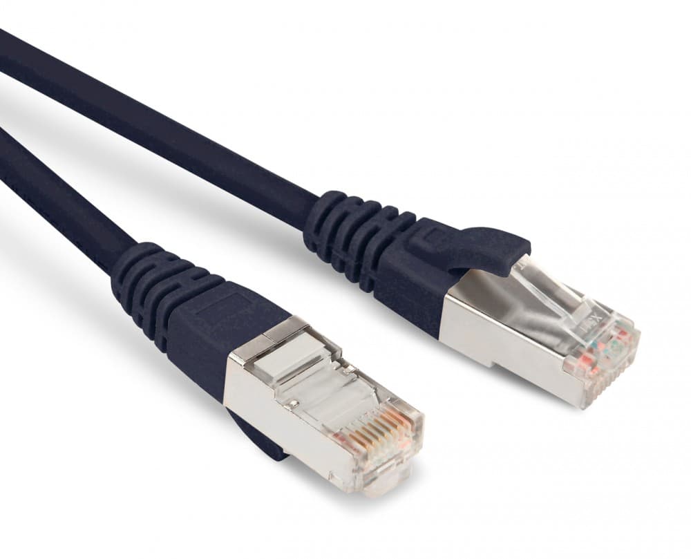 Hyperline PC-LPM-STP-RJ45-RJ45-C5e-5M-LSZH-BK Патч-корд F/UTP, экранированный, Cat.5е, LSZH, 5 м, черный 30965