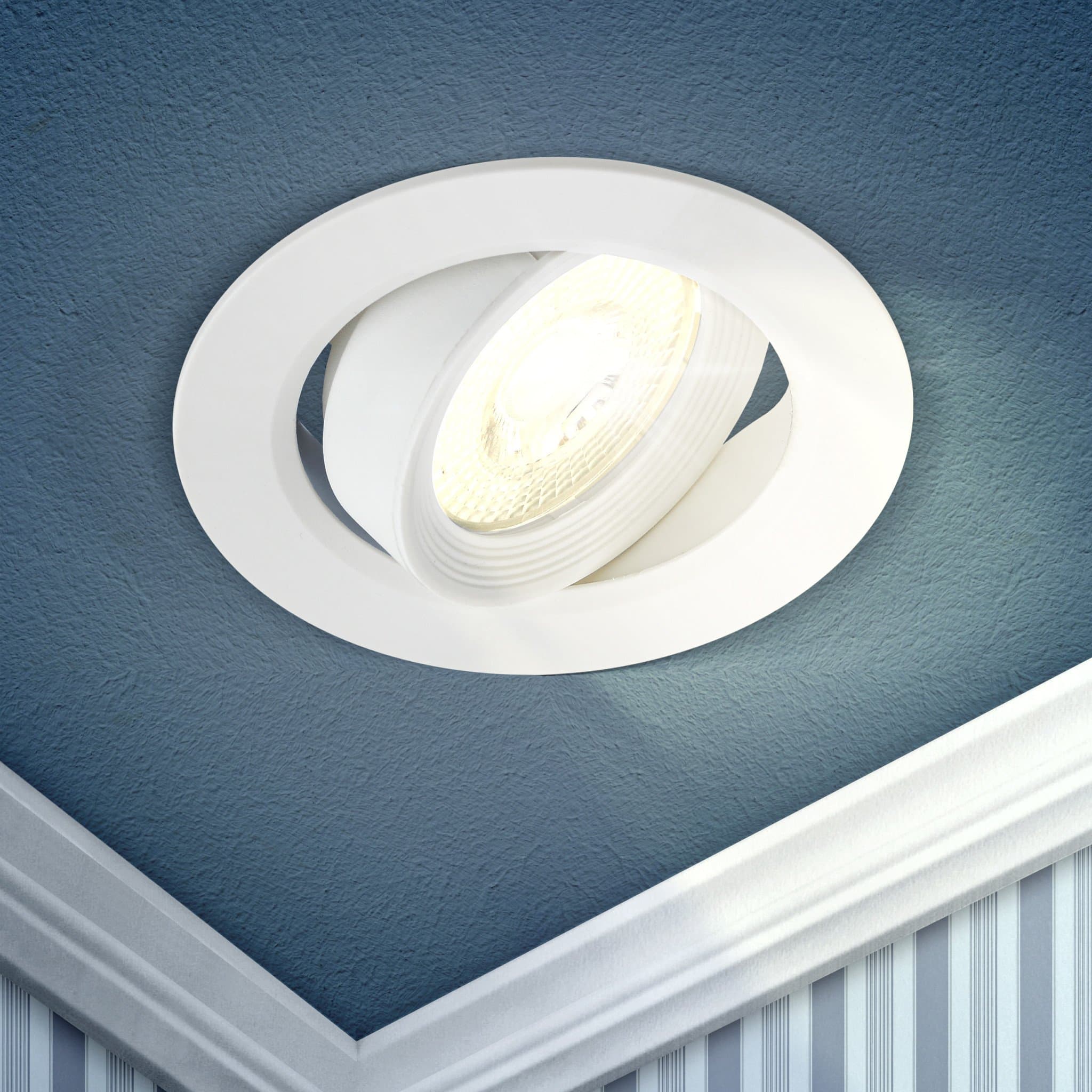 ЭРА KL LED 22A-5 3K WH Белый Светильник светодиодный круглый поворотн. LED SMD 5W 3000K